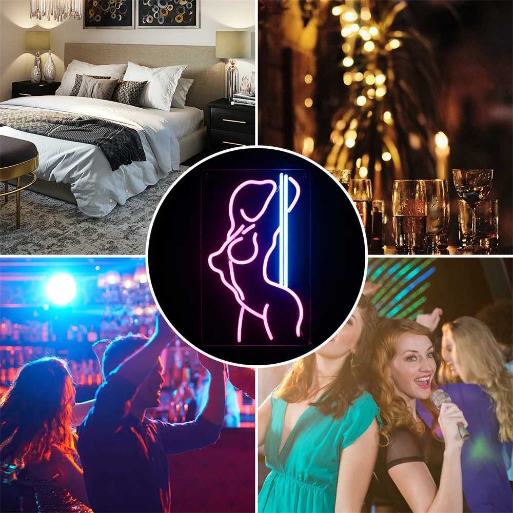 Sexy womens neon lights LED lights neon lights womens backlit signs used for shop windows store displays beer bars parties nightclubs gifts wall decor