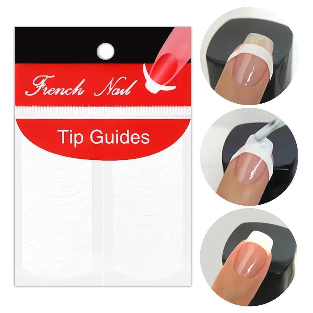 White French Manicure Strip Nails Sticker Stencil Tips Guide French Nail Art Decals Form Fringe DIY Line Tips Decoration ToolsXJ250120