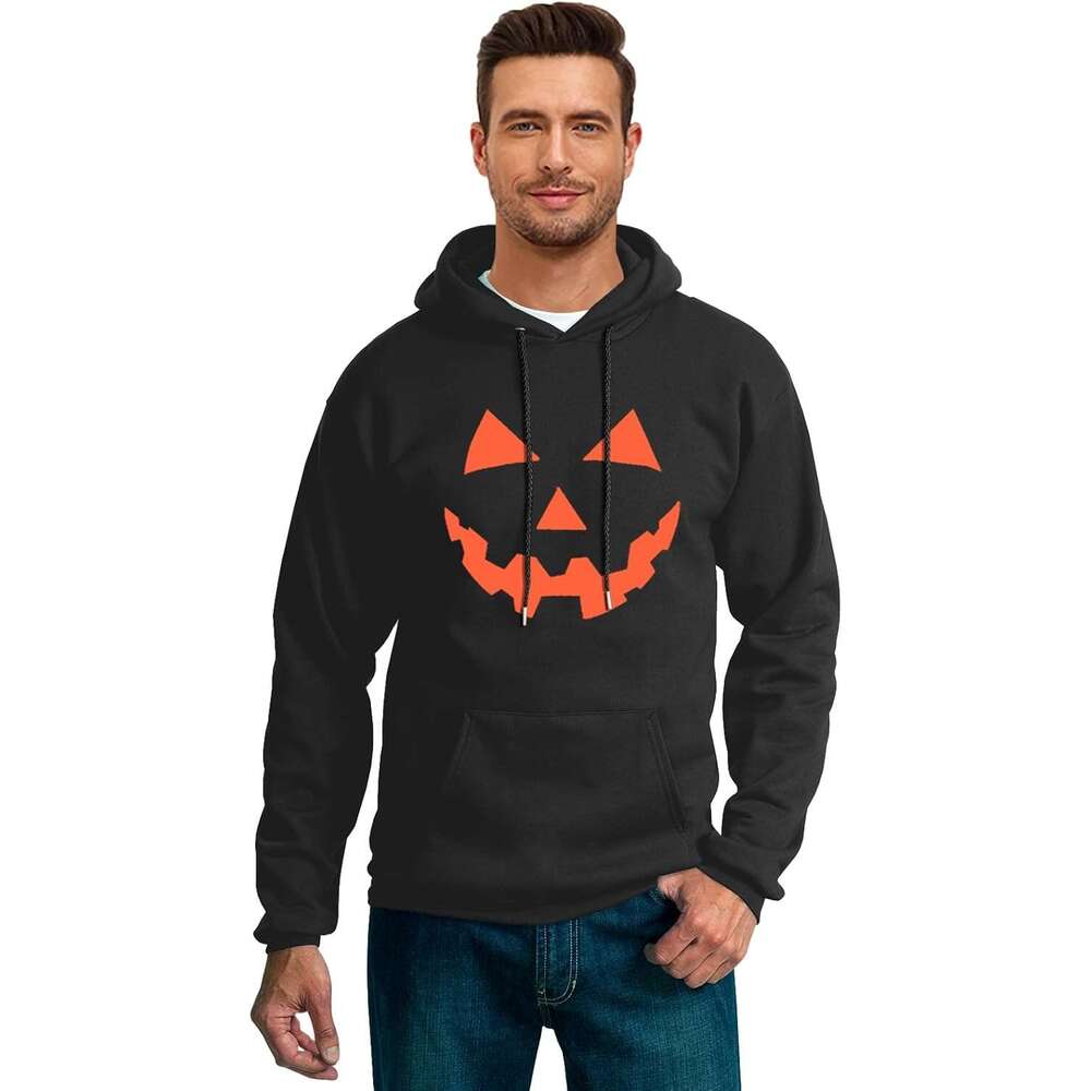 Hoodie for Mens Womens Mens Halloween Hoodie Women Lantern Sweatshirt with Pocket Hoodies sweatshirt pullover jacket Long sleeve