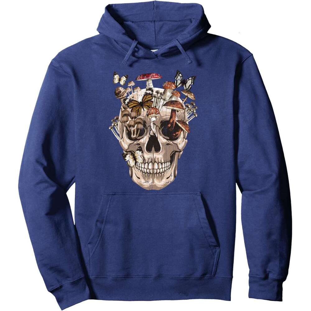 Halloween Hoodie for Mens Womens Clothing Mushroom Collector Skull Graphic Gift Pullover Hoodie Hoodies sweatshirt pullover jacket Long sleeve
