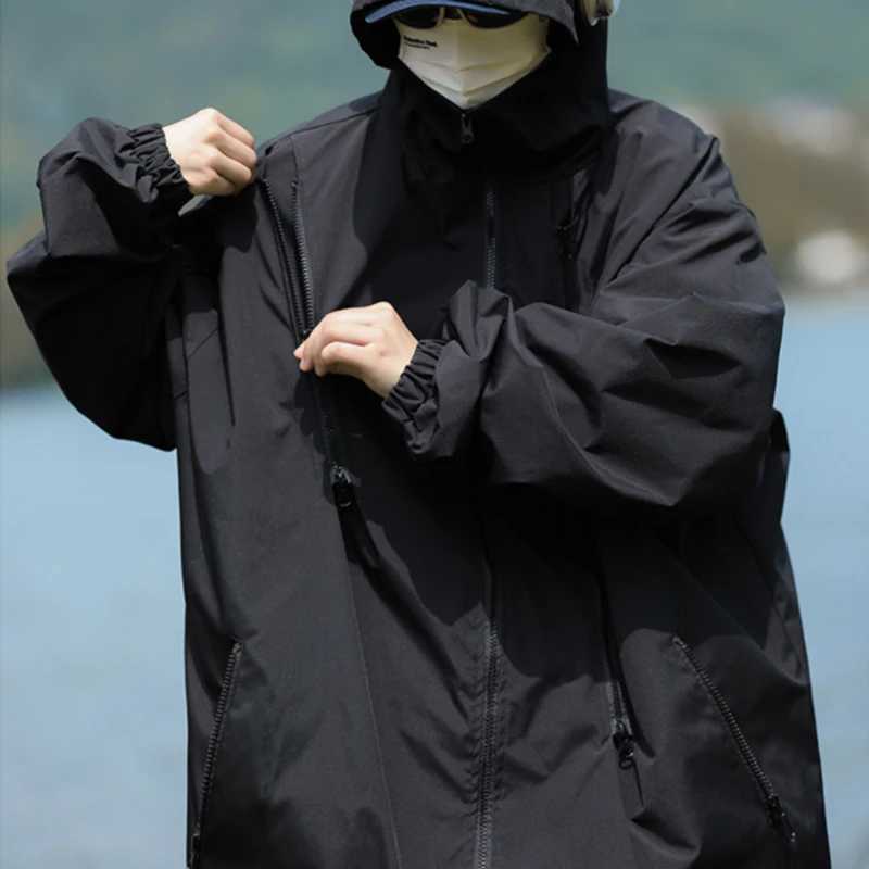 Designer jacket Jackets Men Black Chaquetas Streetwear Fashion Clothing Techwear Tactical Windbreak Baggy S-3XL Vintage HandsOMe Teens M240819