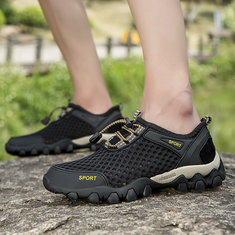 Ddmysports Mesh Breathable Water Wading New Summer Outdoor Hiking And Mountaineering Hollowed Out River Tracing Shoes Non Slip For Men OUTDOOR