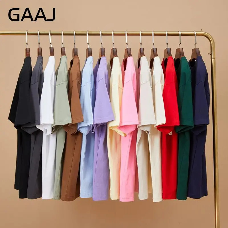 250grams 8.8oz Oversized T Shirt Men100% Cotton Heavy Weight Cotton Solid TeeSummer Drop Shoulder Short Sleeve Loose T-shirt 240819