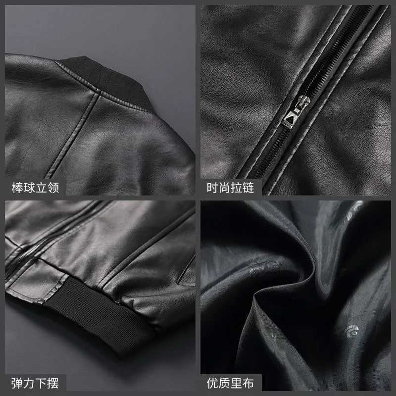 Designer jacket spring Autumn Men Fashion Casual Trend Hooded Jackets Mens Casual Waterproof High-Quality PU leather Jacket male M-4XL M240819
