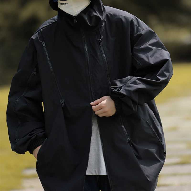 Designer jacket Jackets Men Black Chaquetas Streetwear Fashion Clothing Techwear Tactical Windbreak Baggy S-3XL Vintage HandsOMe Teens M240819
