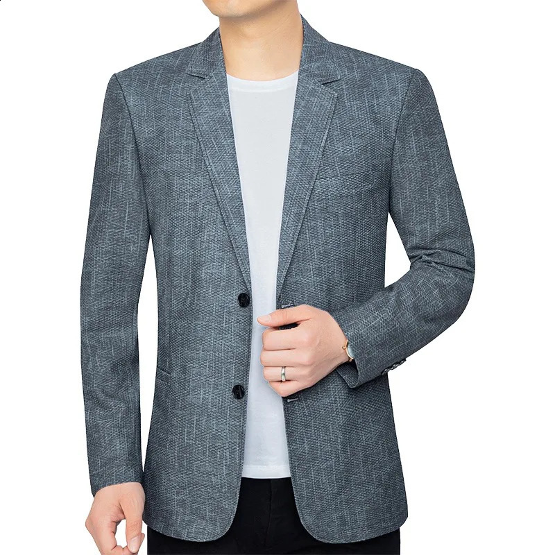 Summer Man Breathable Quick Drying Blazers Jackets Suits Coats Formal Wear Business Casual Blazers Jackets Mens Clothing 4X 240816
