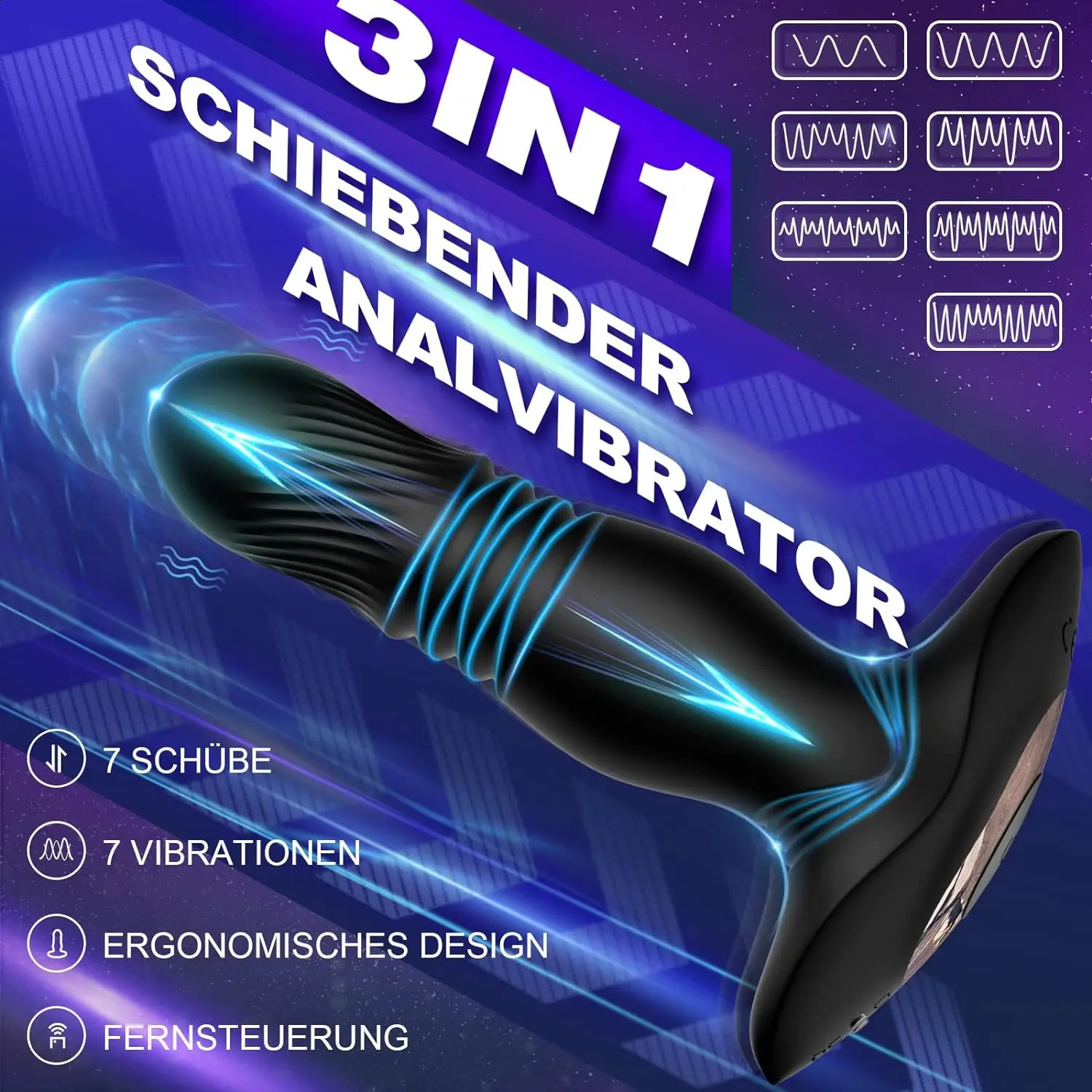APP Remote Control Prostate Massager Vibrator Male Wireless Bluetooth Anal Butt Plug for Men Dildo Vibrating Adult Sex Toys 240813