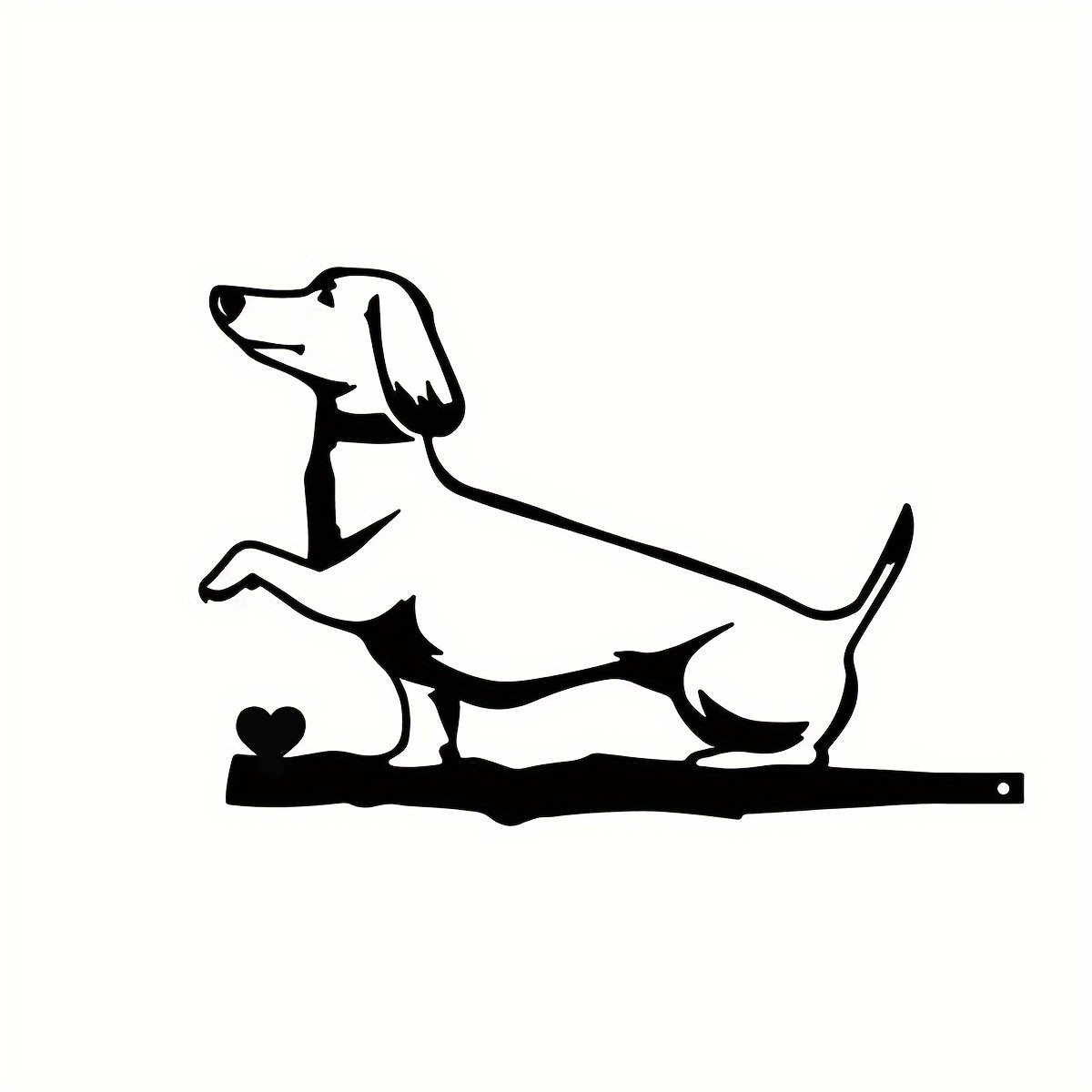 Metal Dog Silhouette Animal Silhouette Animal Decoration Garden Stake Farmhouse Backyard Hanging Artwork