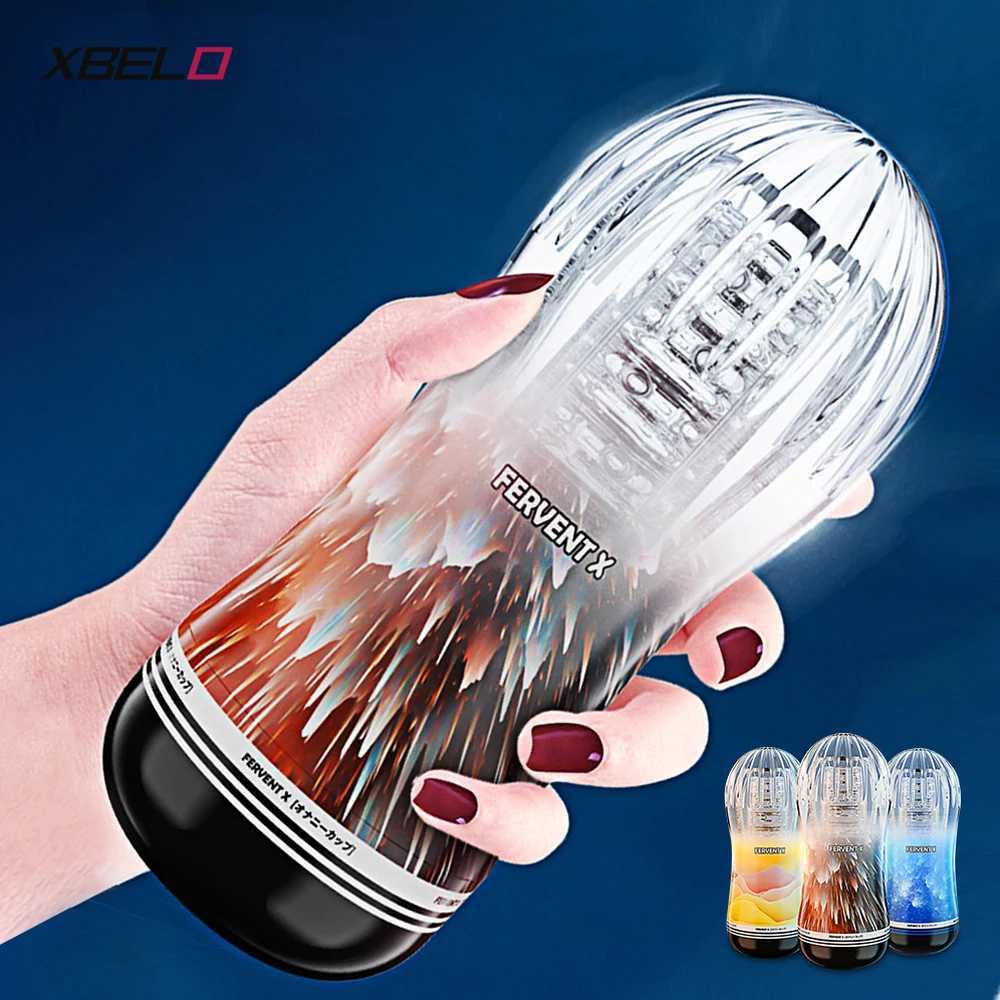 Mens Masturbation Cup Soft Silicone Cat Transparent Vagina Adult Products Endurance Sports Vacuum Pocket Sex ToyW250408