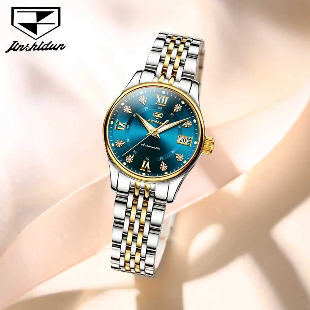 JSDUN Elegant Fashion Automatic Mechanical Women Waterproof Luminous Primitive La Wrist Luxury Women W250104