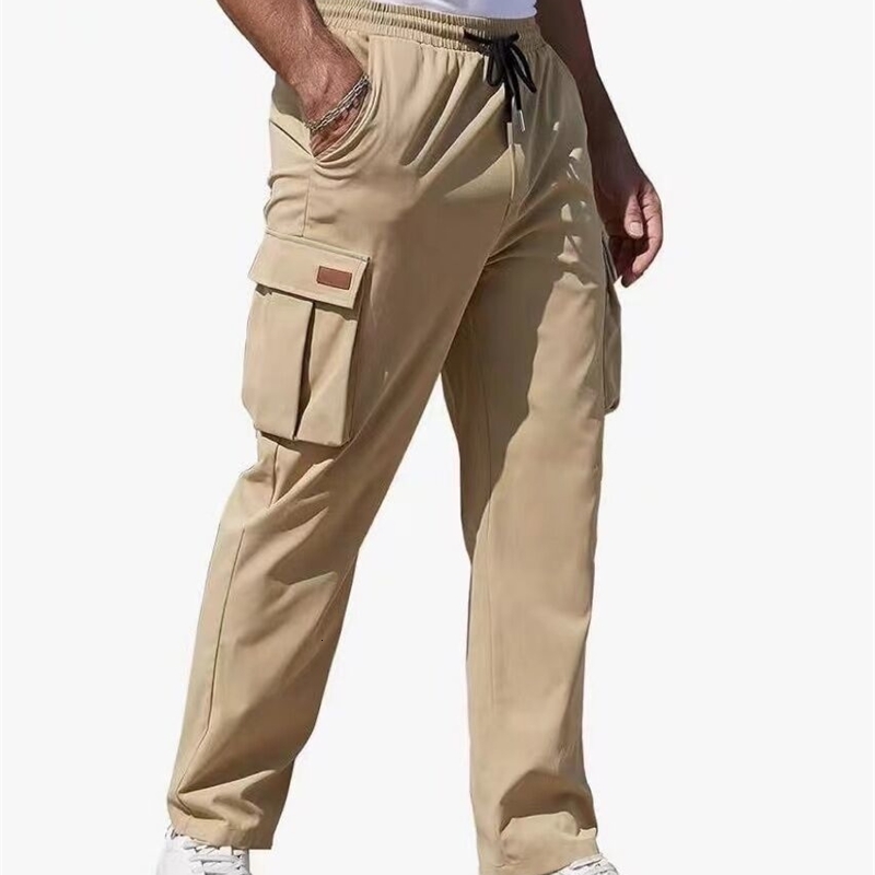 Mens loose straight leg work pants mens spring and autumn American wide w240816