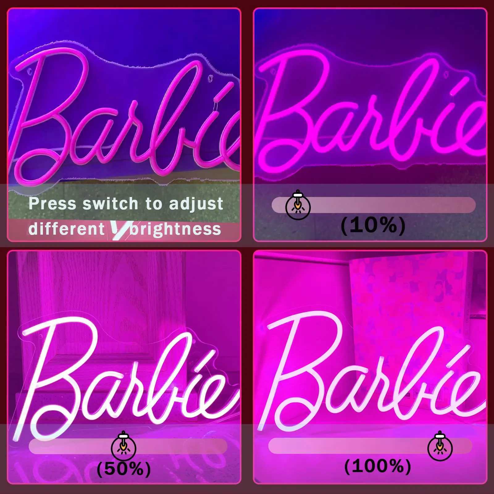 Barbie neon wall decoration is suitable for background walls bedrooms beauty salons decoration departments dimmable LED neon lights X241210
