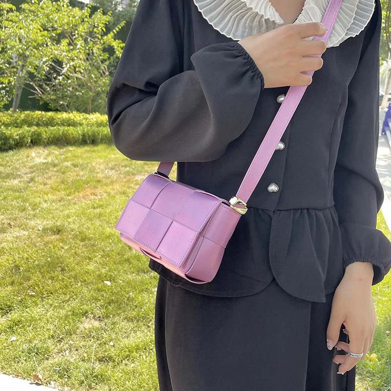 Top Shoulder Bag Woven Bags For Women Leather Fashion Messenger High Quality Crossbody Purse Trendy 240816