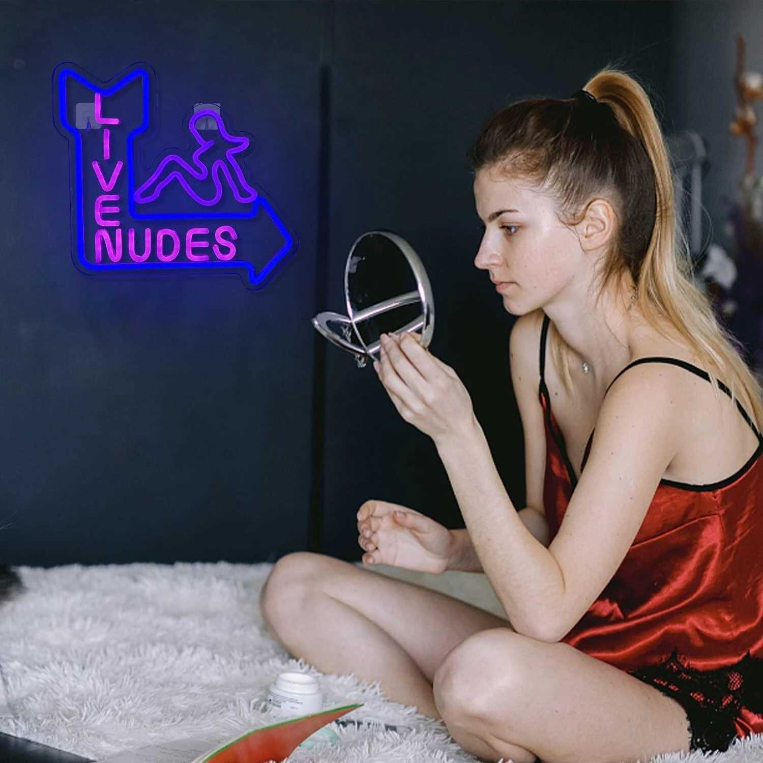 Live Nudes Girl Led Sign Neon Signs for Wall Decor Led Neon Signs For Beer Pub Bar Wall Decor Lamp Light Christmas Decoration Y240817