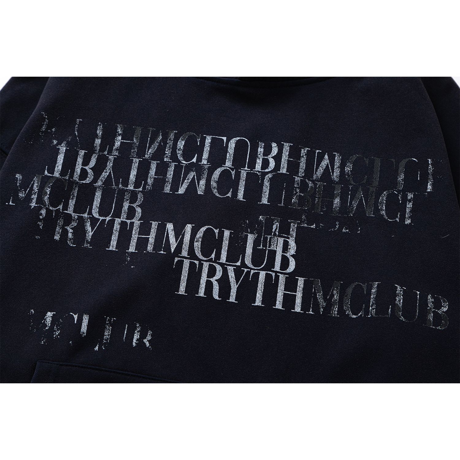 Autumn and Winter American High-end Letter Design Neutral Thick Loose Hooded Sweatshirt