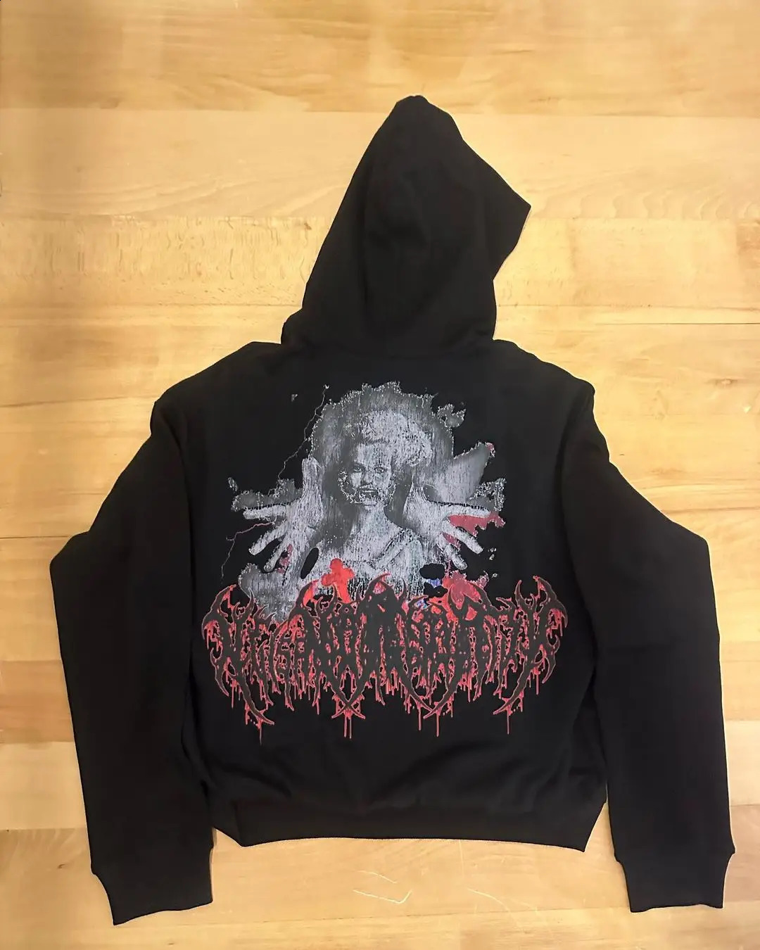 Harajuku Cry Hoodie Oversized Streetwear Tops Sweatshirt Y2k Clothes Gothic Grunge Hoodies Women Couples Men Clothing 240822