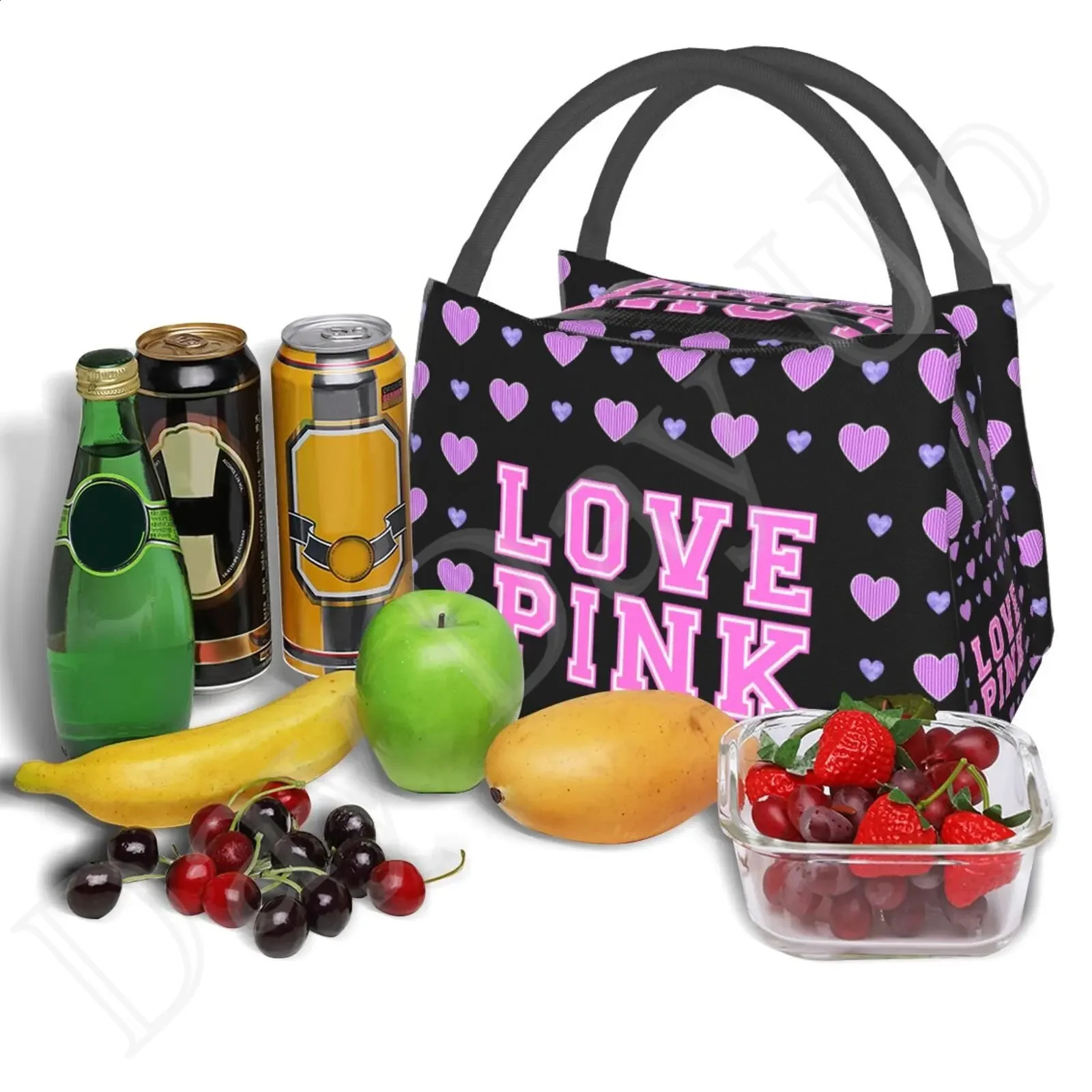 Insulated Lunch Bag Food Bag Women Lunch Bag for Work Tote with Lunch Bag Kawaii Girl Shcool Picnic Office Cute Bag 240816