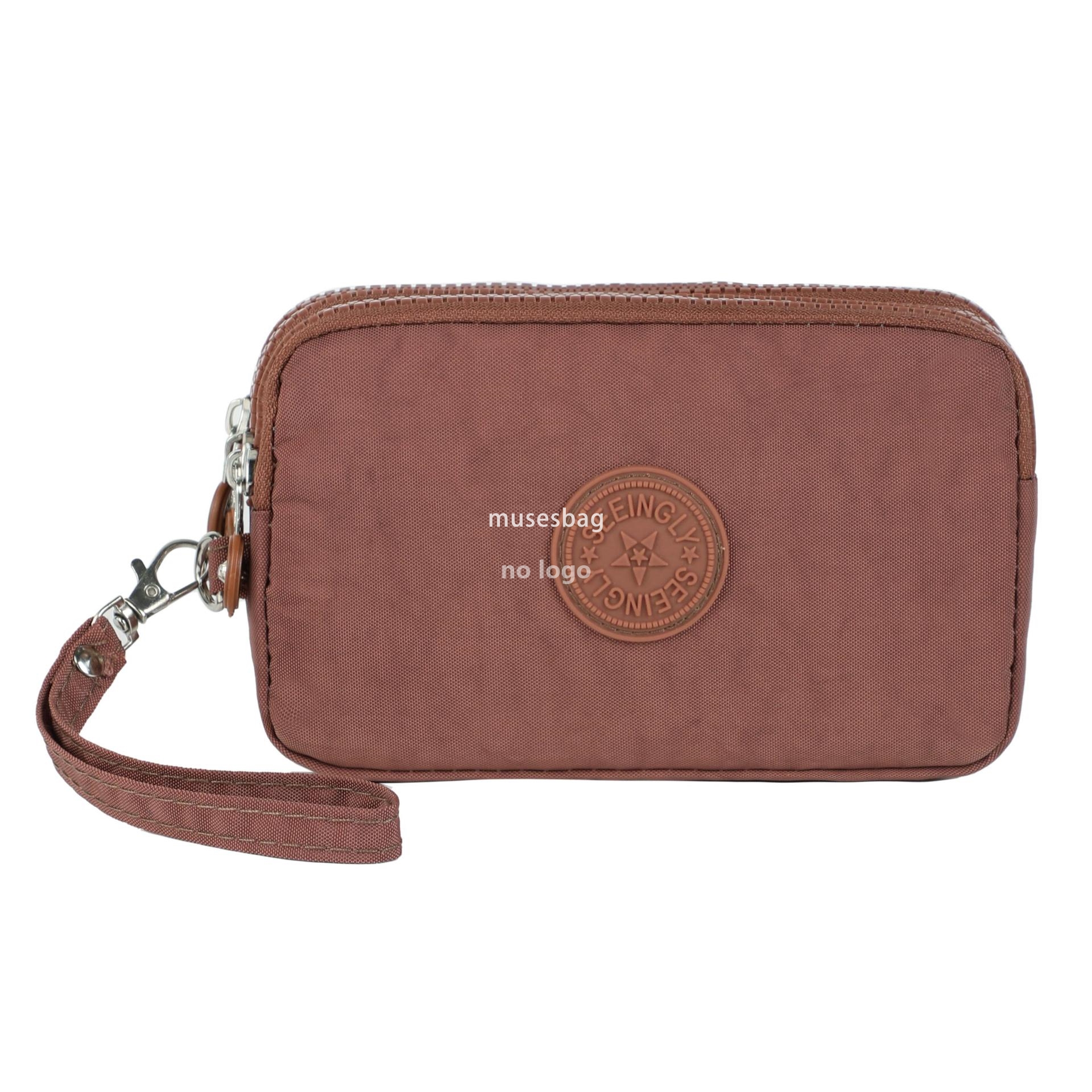 Trend simple atmosphere foreign trade phone bag cross-border simple middle-aged mother zipper purse nylon mobile phone bag wholesale