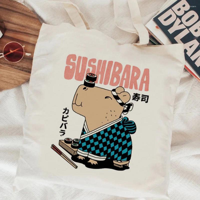 2025 NEW 2025 NEW Shopping Bags Capybara Bag Tote Recycle Shopper Handbag Bolsa Ecobag Boodschappentas Shng Custom zhanyishengli