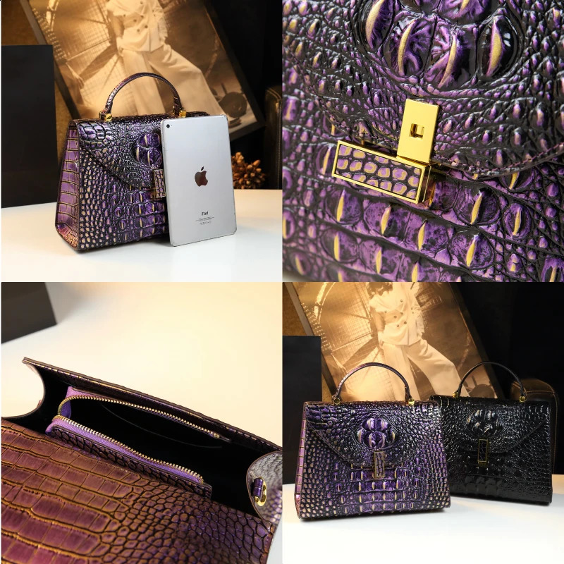 Fashion Print Womens Handbags High-grade Leather Small Square Shell Bag Cross-body Shoulder Bags 240816