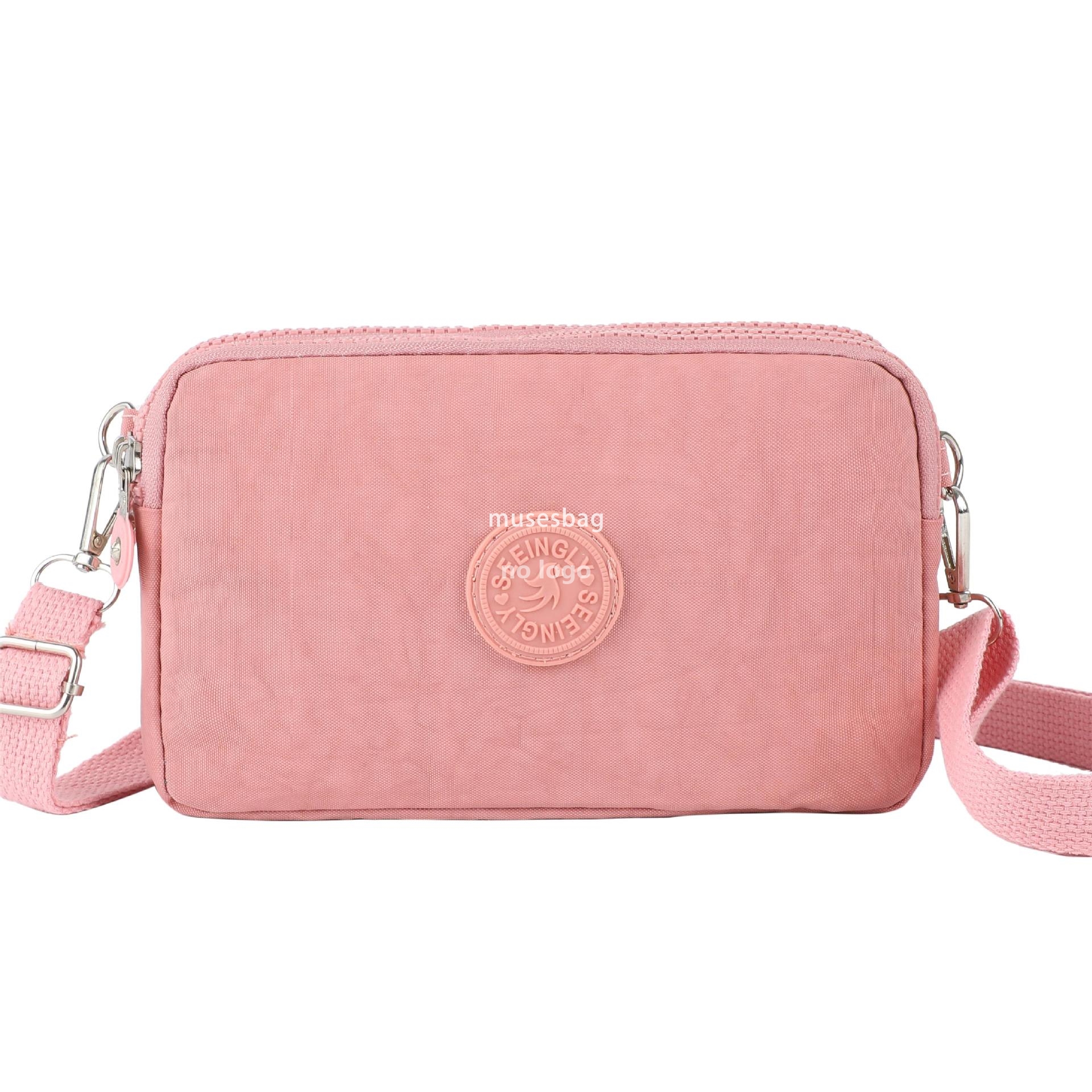 Foreign trade crossbody phone bag new simple gift cross-border nylon waterproof mobile phone bag wholesale