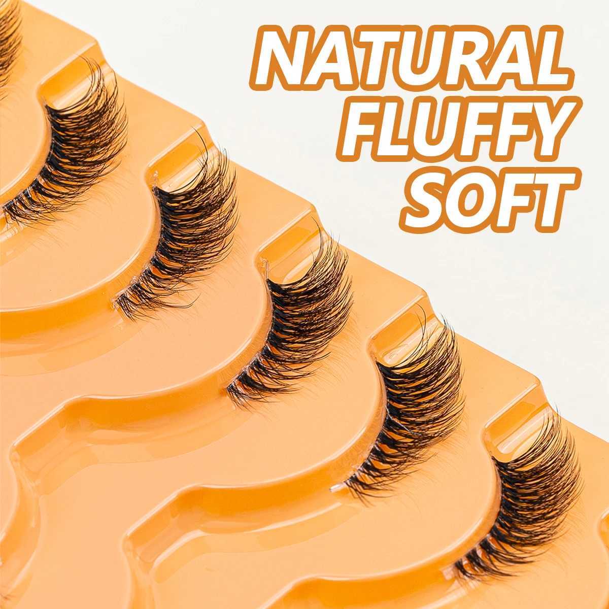 14 pairs of Eey eyelashes artificial mink eyelashes natural fluffy eyelashes extended false eyelashes makeup tool W240803