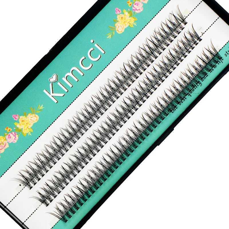 High end Korean popular fish tail shaped fashionable swallowtail fly eyelashes two medium short long plant graffiti fake eyelashes wholesale W240803