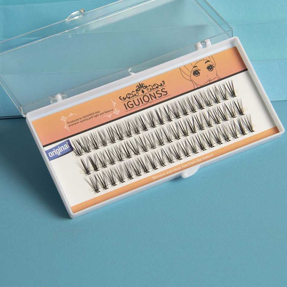 IGUIONS 20D L Curly Super Cluster Eyelash Extension Natural Mink Eyelash Personal Eyelash Makeup Tool Cilias Roll W240803
