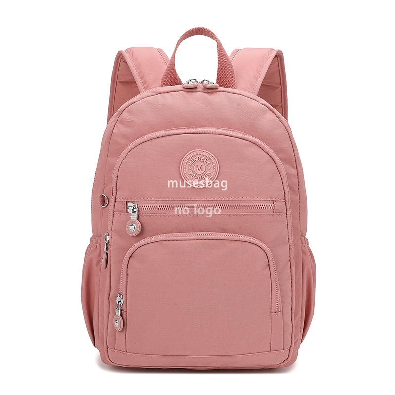 Backpack female simple multi-bag lightweight leisure nylon cloth waterproof daily travel backpack student schoolbag