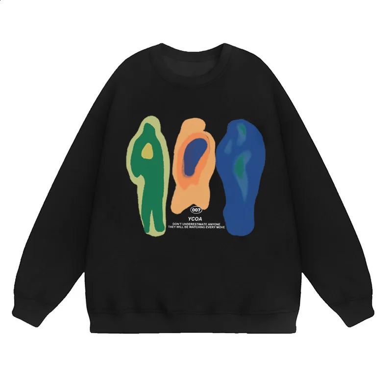 Men Hoodies Sweatshirts Oversized Cotton Pullover Long Sleeve Korean Fashion Harajuku Graphic Streetwear Y2k Aesthetic Clothing i240819