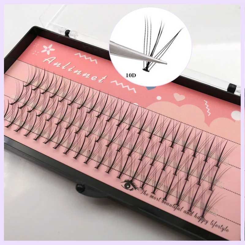 Anlinnet Professional Makeup 60 Clusters Personal Clusters Eyelash Single Cluster M Sand Eyelash Graffiti False Eyelash W240803