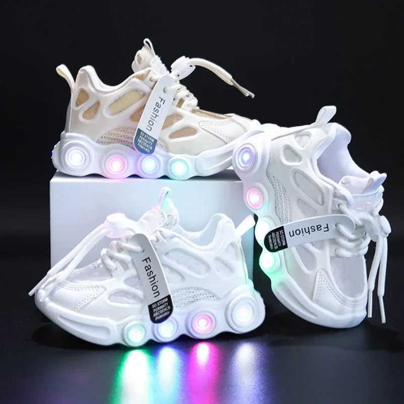 Athletic Outdoor Athletic Outdoor Childrens Fashion Sports Shoes Summer Glowing Fashion Breathable Childrens Mesh Shoes Girls WX5.22745