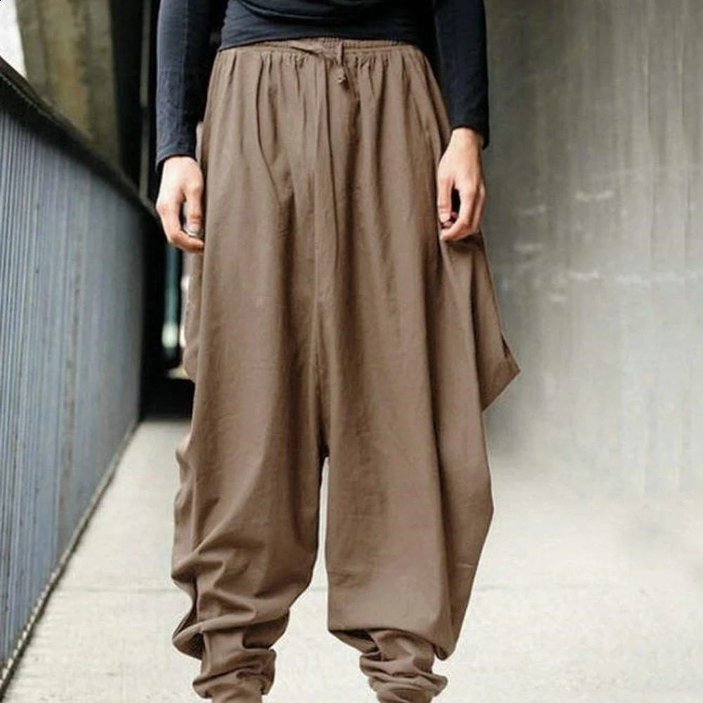 Hip Hop Punk Dance Pants Male High Elastic Waist Harem Vintage Loose Trousers Oversized S-5XL DNMY-852203 240822