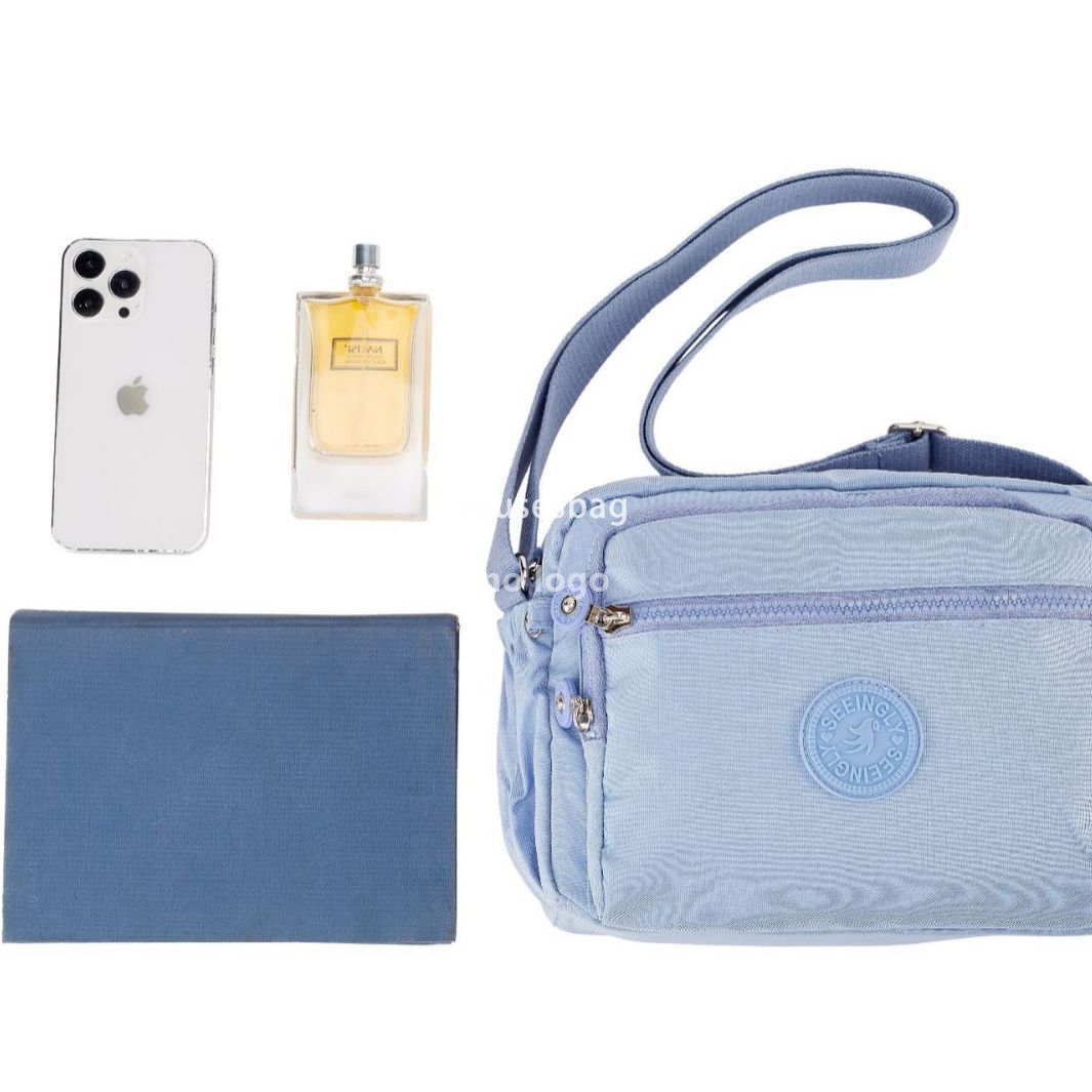 New high quality single shoulder crossbody bag simple solid color middle-aged mother bag female foreign trade nylon crossbody bag wholesale