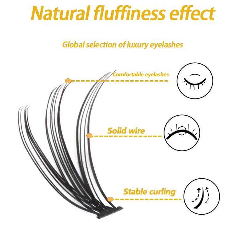 Natural 20D/30D Mint Eyelash Soft 3D False Eyelash Professional Makeup Eyelash Extension Tool with Free Shipping in Russia W240803