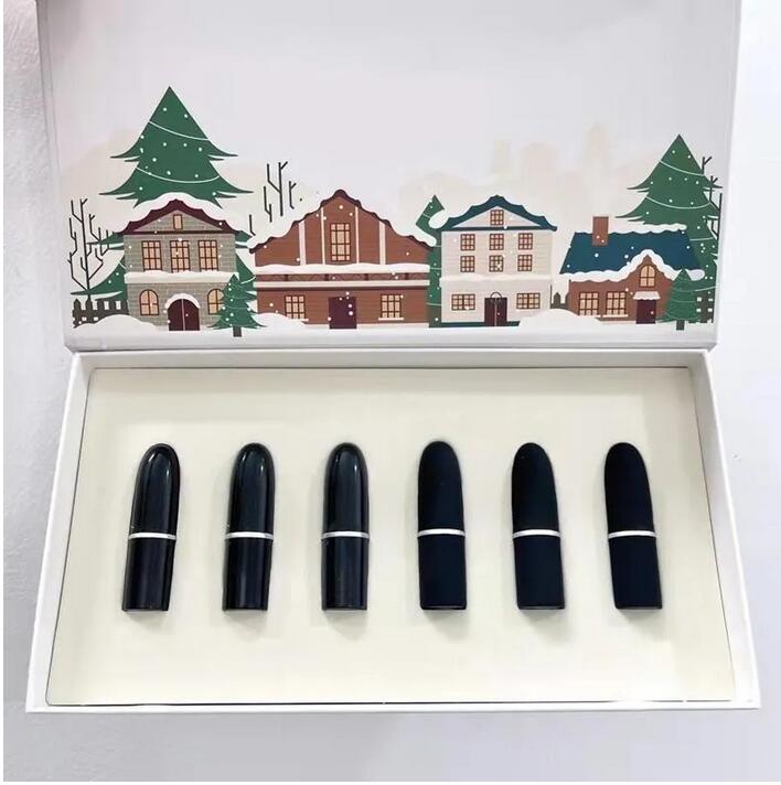Christmas Lipstick Set Lip Gloss Matte Nude Kit Waterproof Makeup Durable colors lip gloss makeup set