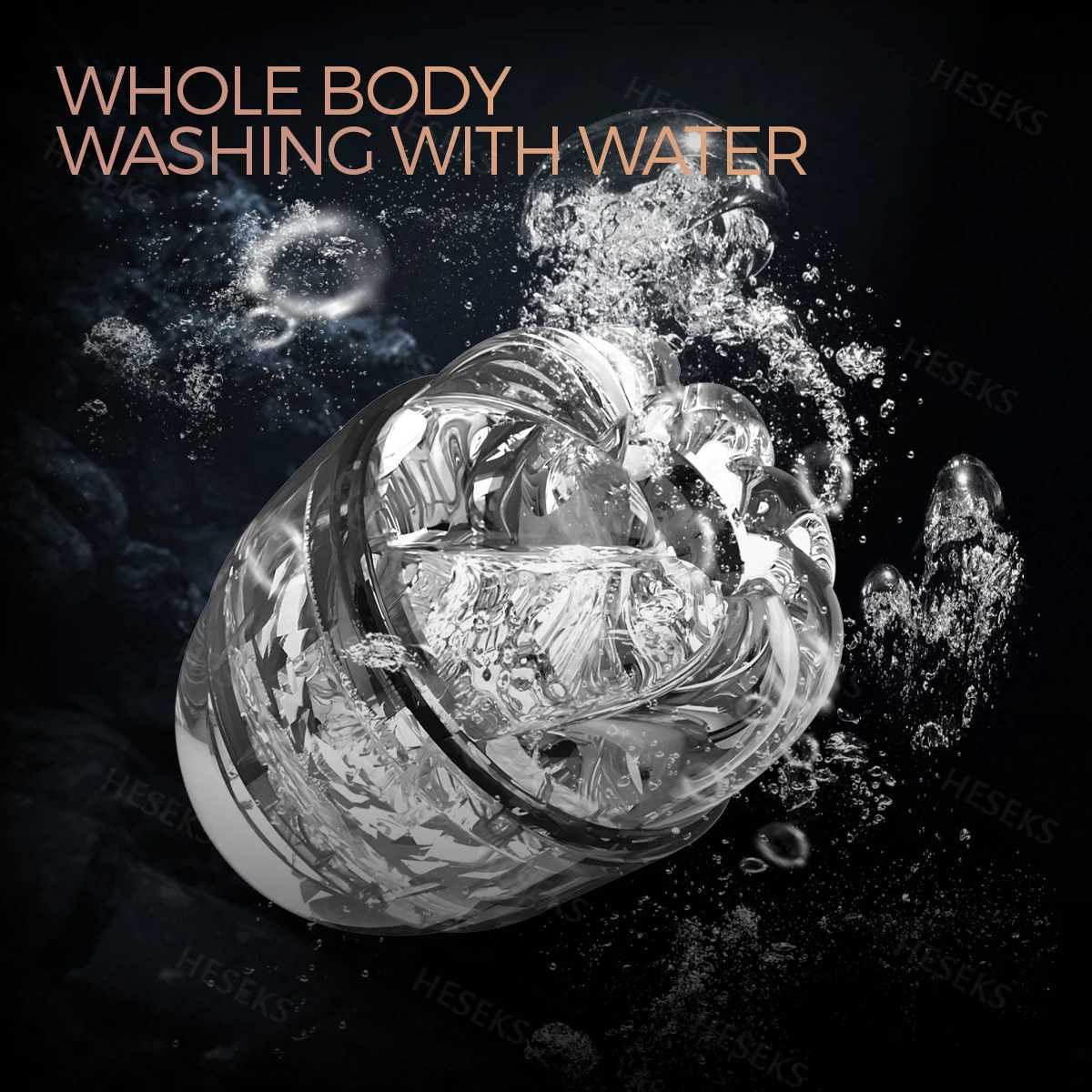 Double headed transparent Masturbation Sex Manes Realistic Vagina Real Pussy Blowjob Erotic Masturbators Cup Sex Toys for MenW250224