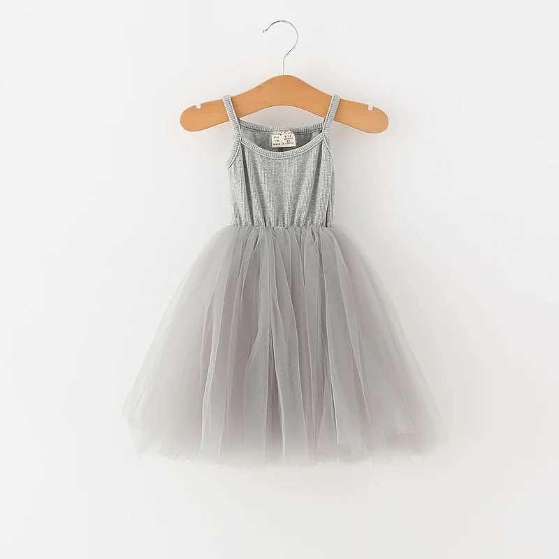 Girls Summer Sleeveless Dress 3 4 7 8 Years Kids Casual Tutu Dresses Outfits Children Lace Mesh Birthday Par Dress for GirlsXJ250228