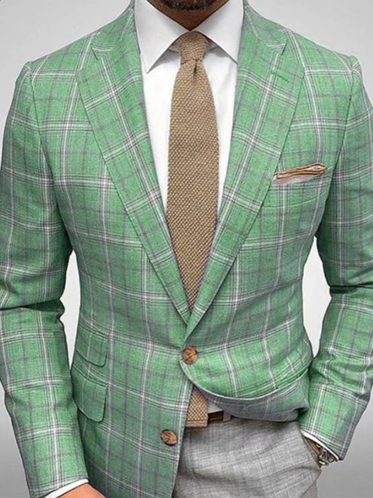 Custom Blazer Jacket Men Tailor-made Suits Single Breasted Skinny Jackets for Men England Style Blazer Coats Male in Suits 240816
