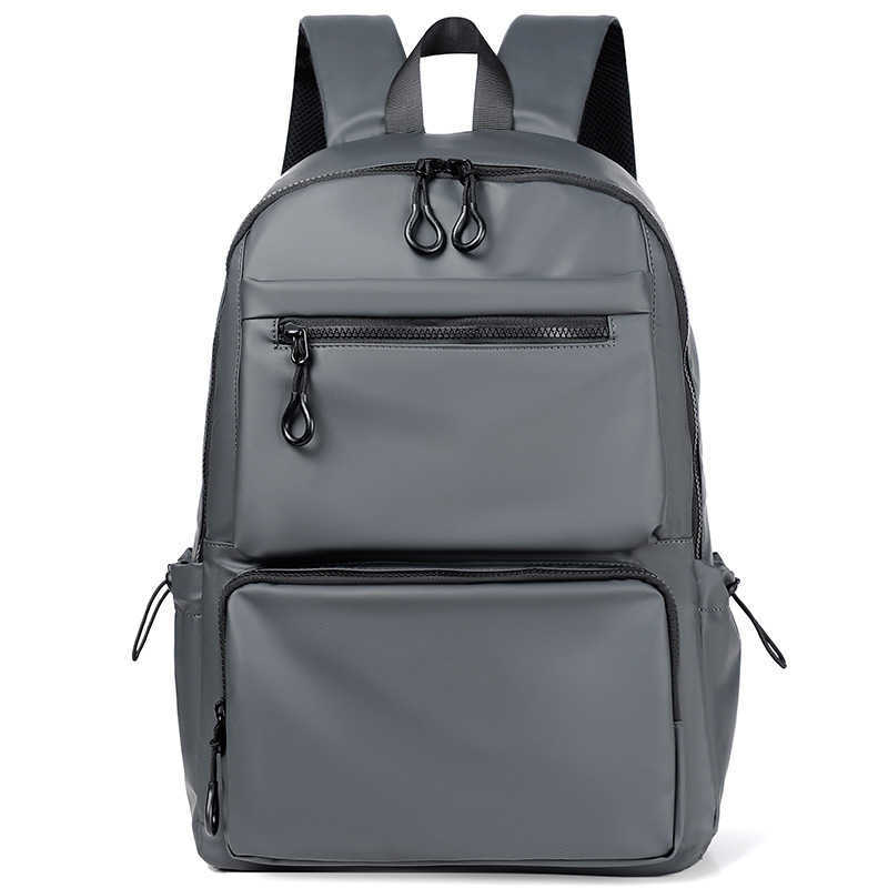 CMM Mens double back leisure computer bag Korean fashion trend student schoolbag Travel Backpack