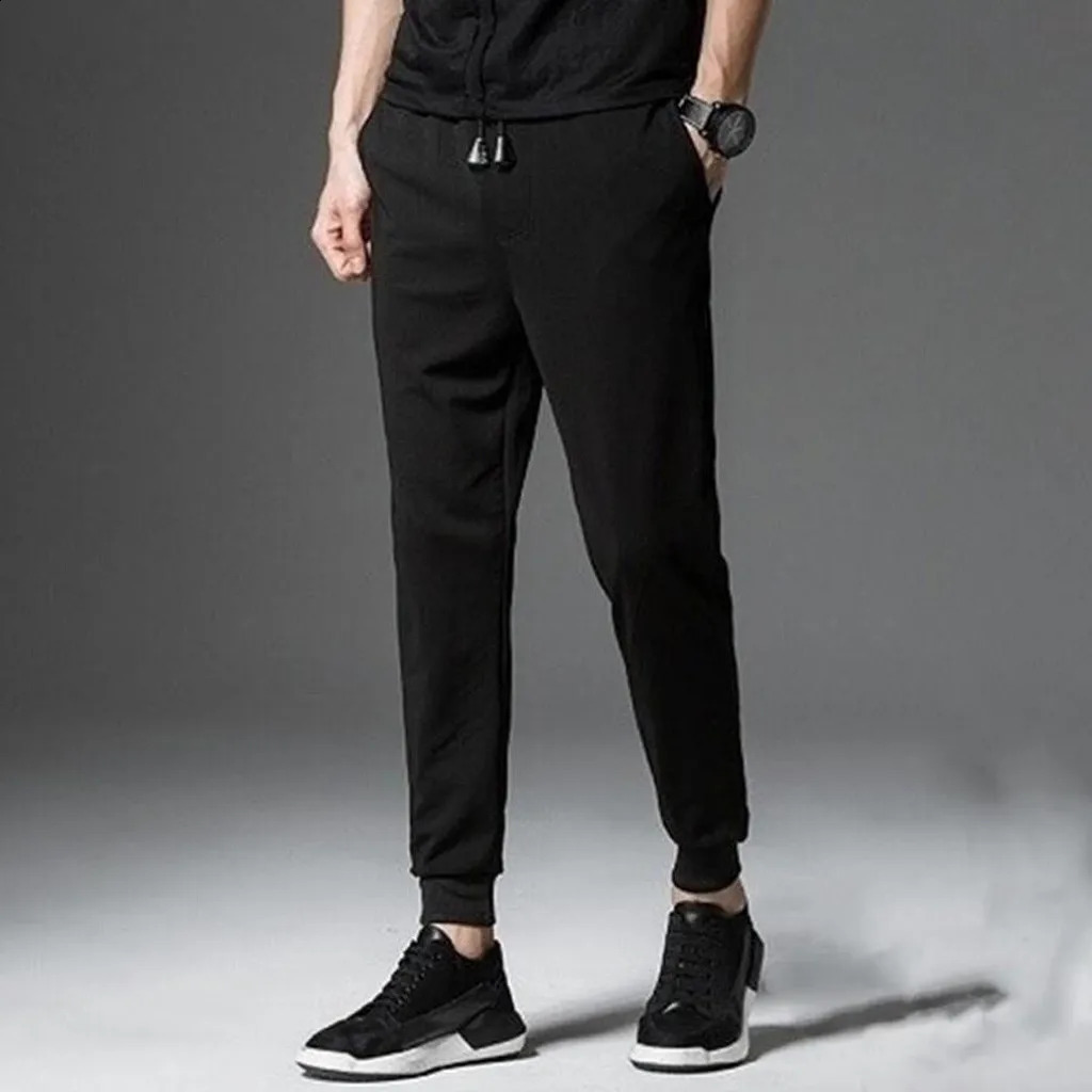 Men Athletic Workout Jogger Sweatpants For Men With Zipper Pocket Drawstring Gym Plus Size Running Exercise Track Trouser 240819