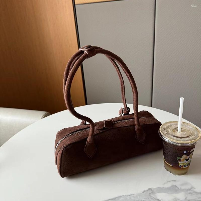 3 Bag Arrival Sausage French Niche Vintage Underarm Baguette Genuine Leather Women's Hand Shoulder 4