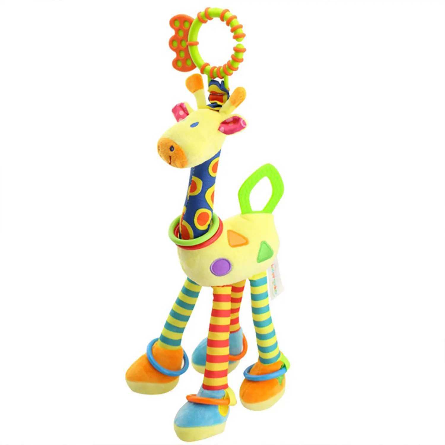 Giraffe Plush Toys Photography Accessories Teether Toys Car Bells Bed Bells Multifunctional Early Learning Giraffe ToysXJ240819
