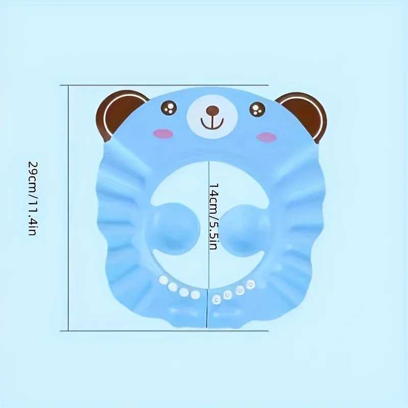 Adjustable baby shower cap childrens shampoo cap shampoo cap shower cover waterproof ear and eye protection coverW240717uiuy