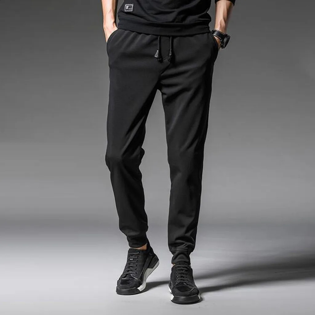 Men Athletic Workout Jogger Sweatpants For Men With Zipper Pocket Drawstring Gym Plus Size Running Exercise Track Trouser 240819