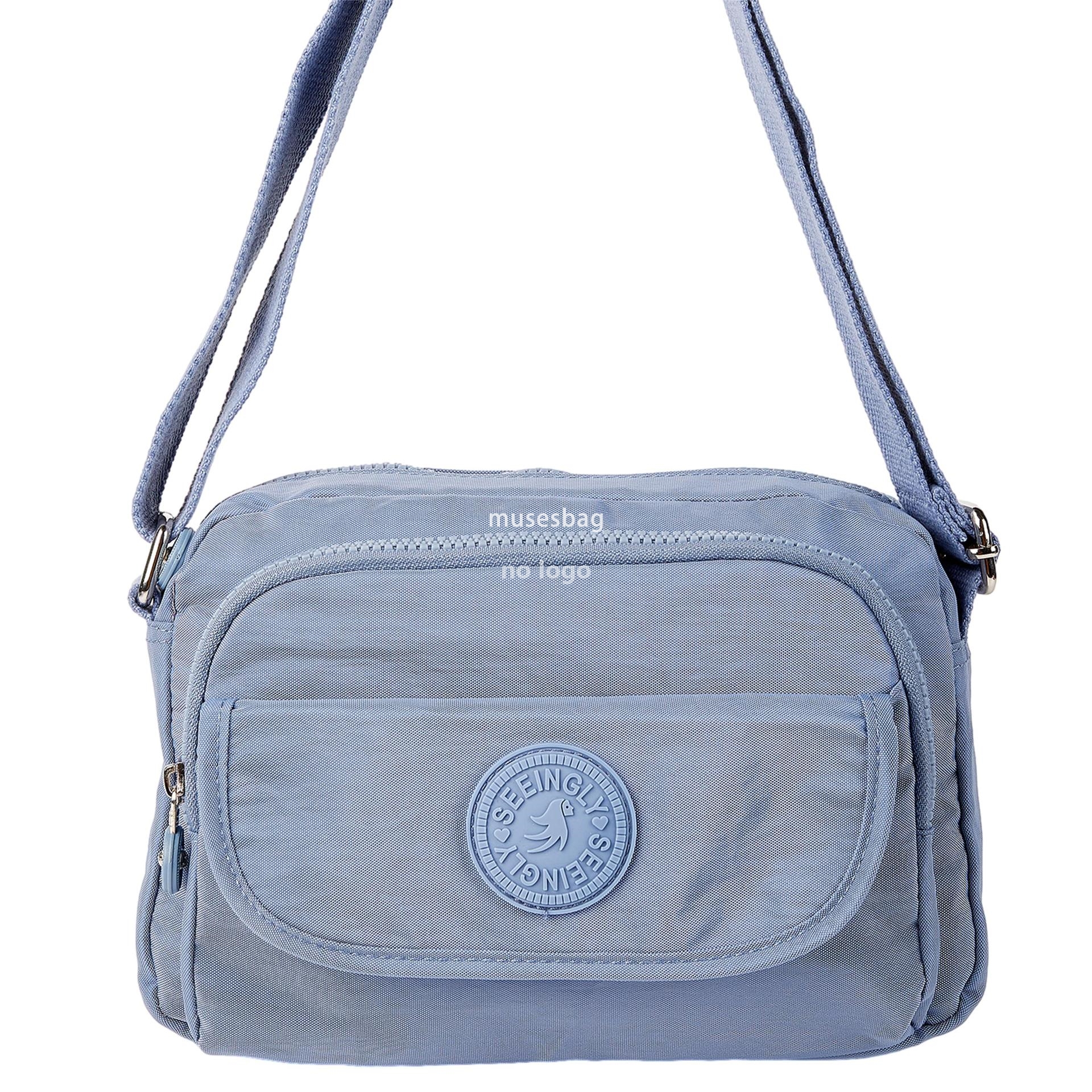 New single shoulder crossbody bag simple wind light foreign trade clamshell large capacity waterproof nylon crossbody bag wholesale