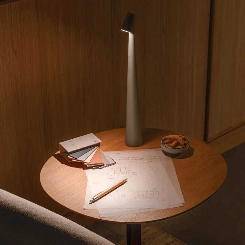 Creative LED desk lamp portable reading desk lamp touch adjustable night light for bedroom living room and home decoration W240816