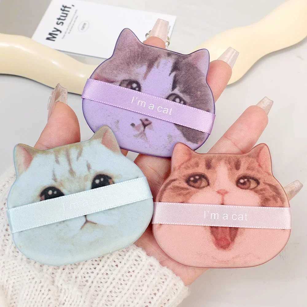 10PC Cute Cat Super Soft Cosmetics Puffs Set Dual-use Makeup Sponge Make Up for Women Powder Puff Korean Beauty Tools AccesoriesXJ240819
