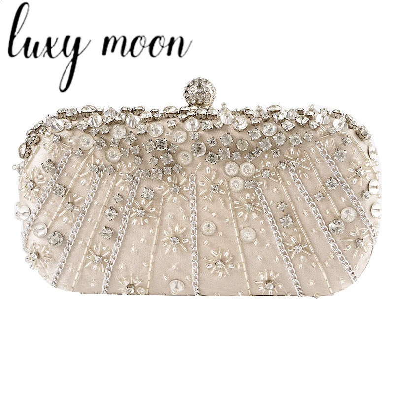 Luxy Moon Diamond Evening handbag ious womens party bag shiny wedding womens clutch wallet Z674 240819