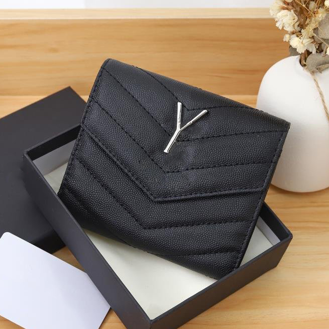 Wallets Designers Woman Credit Card Holder Coin Pouch Card Case High Quality Genuine Leather Gold Letter Caviar Cowhide Mini Bag Cardholder Designer Small Wallet